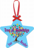 Aluminum Star Sublimated Christmas Ornament - UN4331