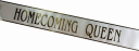 Homecoming Queen White Sash  - IQSG72-HQ-WHITE