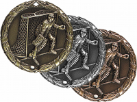 2" Ice Hockey (action) Medallion