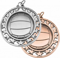 2-1/2" Volleyball Medallion