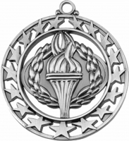 2-1/2" Victory Silver Medallion