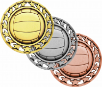 2-1/2" Volleyball Star Medallion