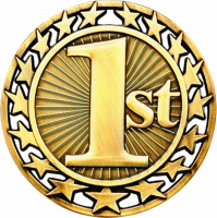 2-1/2" 1st Place Star Medallion