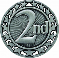 2-1/2" 2nd Place Star Medallion 
