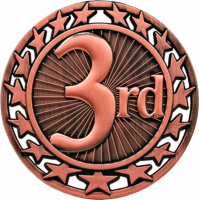 2-1/2" 3rd Place Star Medallion