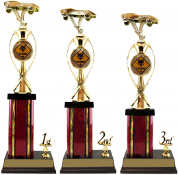 Pinewood Derby Finish Line Trophy Package