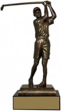 9-inch Female Golfer "Prestige" Trophy