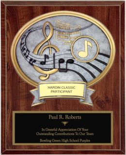 Music Oval Plaque