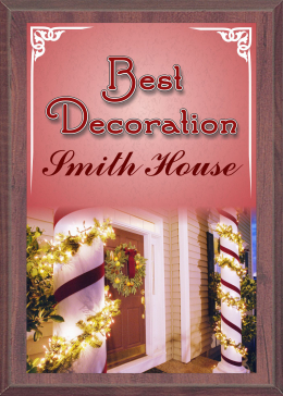 Christmas Best Decoration Plaque - SP46-68CBD