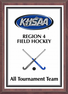 8" x 10" KHSAA Field Hockey Regional Tournament Plaque