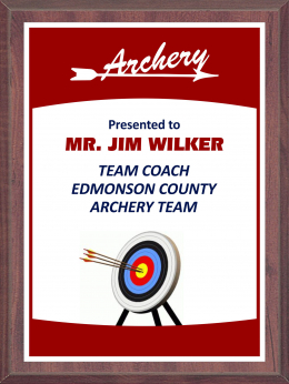 5" x 7" Archery Plaque