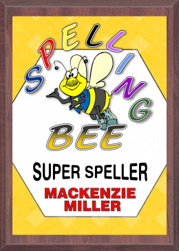 6" x 8" Spelling Bee Plaque