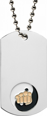 Karate Dog Tag with Chain