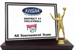 6" x 8" KHSAA Volleyball Billboard Trophy - BCFS7-KHSAA-VB
