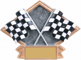 Racing Flag Diamond Plate Resin