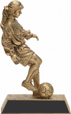 Soccer Female Gold Resin