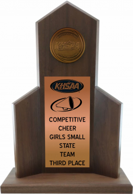 Cheer State Third Place Trophy