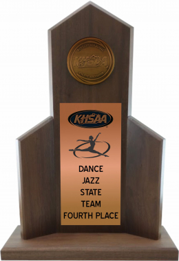 Dance State Fourth Place Trophy