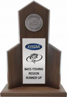 Bass Fishing Region Runner-Up Trophy
