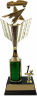 xxxPinewood Derby Racing Flag Trophy w/Side Trim - 5088CT