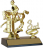 xxxMounted Single Figure with Side Trim Trophy- 8043