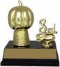 Halloween "Mounted Figure with Side Trim" Trophy - 8043-H