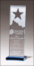 Star and Mountain Peak Glass Award - G2883