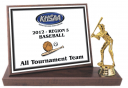 6 x 8-inch "KHSAA Baseball/Softball Billboard" Trophy  - BCFS7-KHSAA-BA/FP - BCFS7-KHSAA-BA/FP