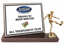 6 x 8-inch "KHSAA Soccer Billboard" Trophy  - BCFS7-KHSAA-SO - BCFS7-KHSAA-SO