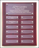 Rosewood & Acrylic 12-plate Perpetual Plaque  - P5340