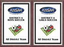 xxxKHSAA Soccer Color District/Regional All Tournament/MVP Plaques
