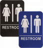 Unisex Restroom ADA Plastic Sign - PADA104