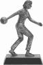 Bowling Female 	Resin - Pewter - 50552-S