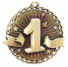 2" 1st Place "Banner Ribbon Burst" Medallion - G1M31G-NR