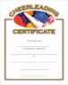 Cheerleading Certificate - CE-235