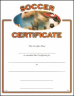 Soccer Certificate - CE-237