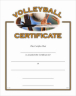 Volleyball Certificate - CE-242