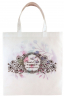 Color Imprinted White Canvas Tote Bag - TOT-1