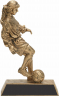 Soccer Female Gold Resin - 50402-G