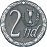 2" 2nd Place Medallion - XR-282-NR